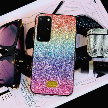 Rainbow Glitter Bling Rhinestones Luxury Cover-Samsung Galaxy S20