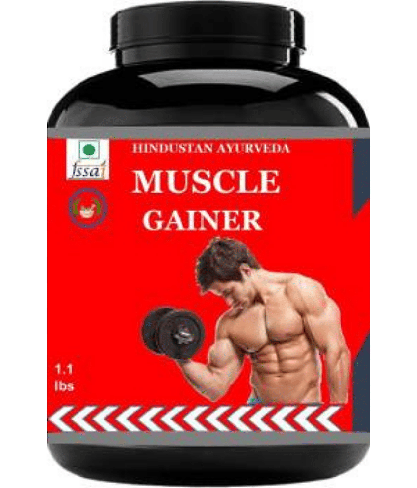 Hindustan Herbal MUSCLES GAINER 0.5 kg Unflavoured Single Pack