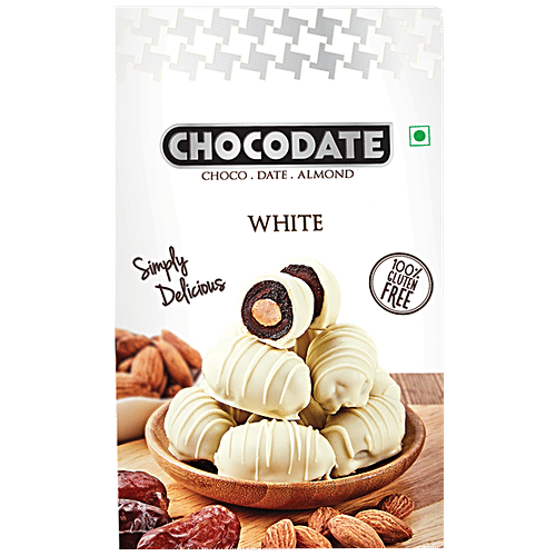 Chocodate White Chocolate - with Almond, 100 g