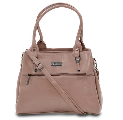Geometric Fusion  Handbag  | JOTHI Women Beige Shoulder Bag
