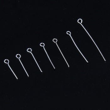 Silver 2.5 Inch Iron Eye Pins Silver For Jewellery Making , BPP-045-Per Packet of 50 Gram / 2.5 Inch