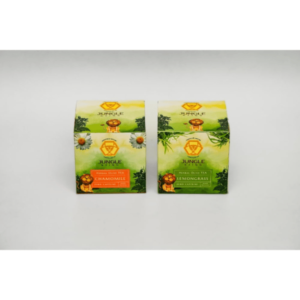 Jungle Sting Herbal Tea| Olive Tea Flavored| Detox & Stress Relief Tea | Handpicked olive Leaves with Lemongrass & Chamomile - 80 gm