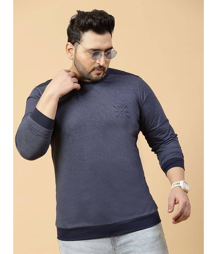 Rigo Pack of 1 Cotton Slim Fit Men's T-Shirt ( Blue )