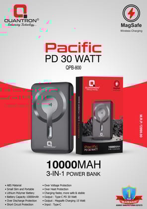 QUANTRON QPW-800 WIRELESS POWER BANK  ( 1 Year Warranty** )