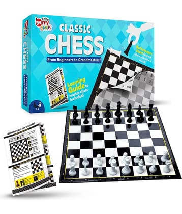 Classic Chess Board Game for Kids & Adults- Beginner Chess Set with Chess Pieces