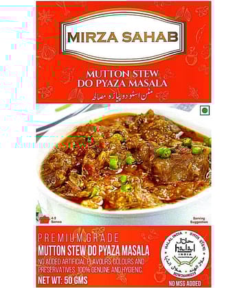 Mirza Sahab Mutton Stew Do Pyaza Instant Mix 50 gm Pack of 4