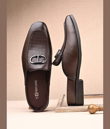Footloose Brown Men's Slip on Shoes