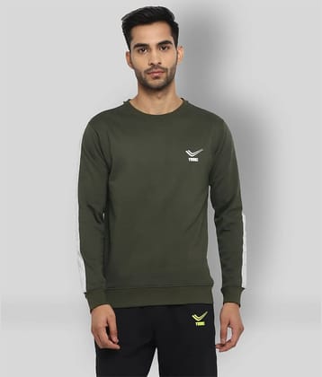 YUUKI Olive Polyester Sweatshirt