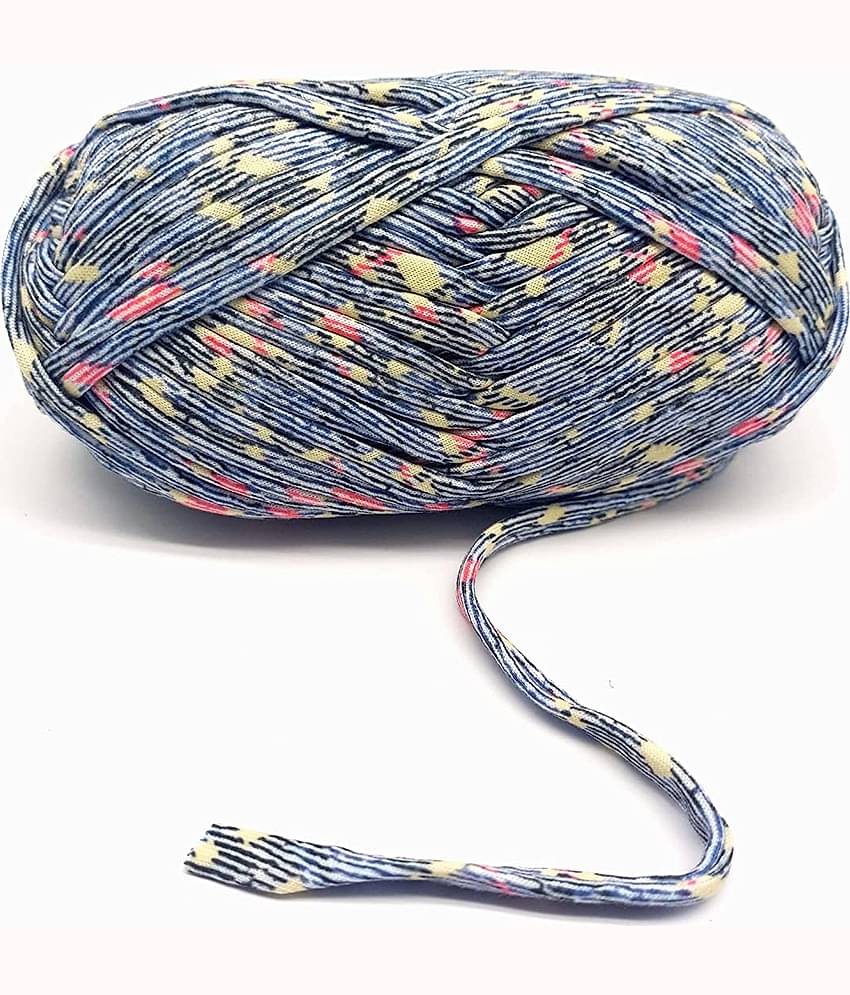 PRANSUNITA - Cotton T-Shirt Yarn Carpet, Knitting Yarn for Hand DIY Bag Blanket ( Pack of 1 )