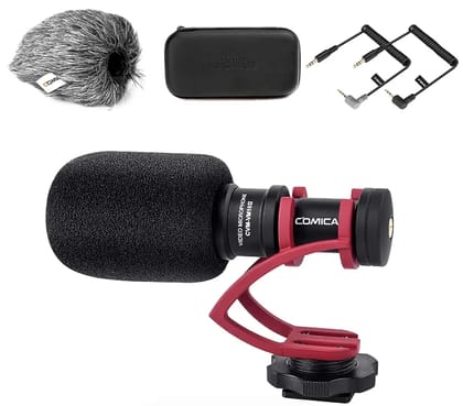 (Refurbished) Comica CVM-VM10II - Micro Cardioid Condenser Shotgun Video Microphone (Red) (Refurbished) Comica CVM-VM10II - Micro Cardioid Condenser Shotgun Video Microphone (Red)