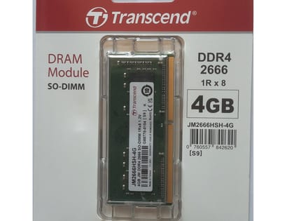 TRANSCEND DDR4 2666 1RX8 DRAM MODULE SO-DIMM
