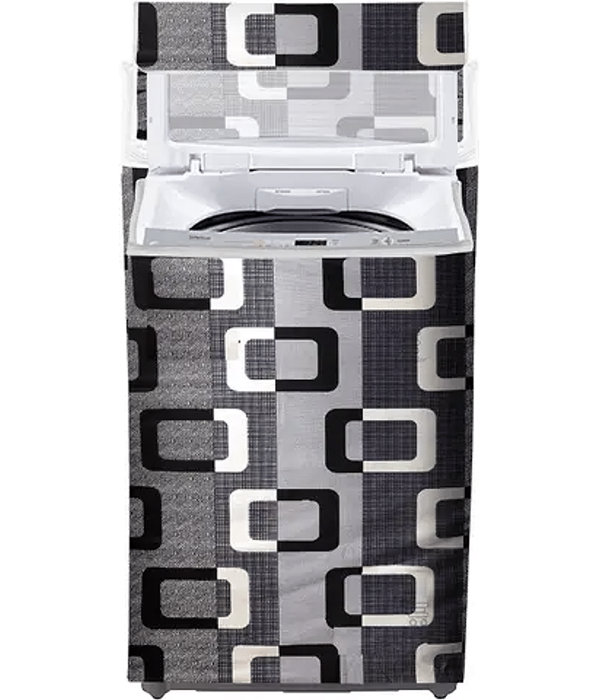 ENTICE Top Load Washing Machine Cover Compatiable For 8 kg - Gray