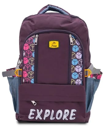 JB Large 34 L Backpack VentureMax Travel Pack (Maroon) Wine 2.0