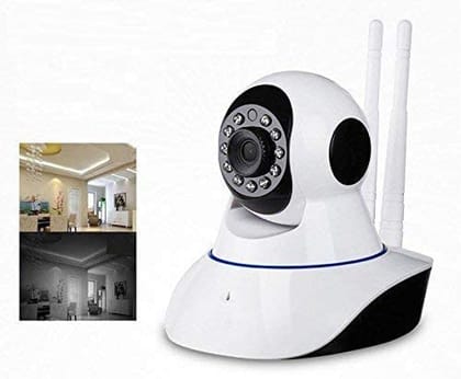 SMARTCAM Double Wave Receiver Auto- Rotating Night Vision Mobile HD CCTV WiFi Camera 720P with Audio Home Security Camera Security Camera