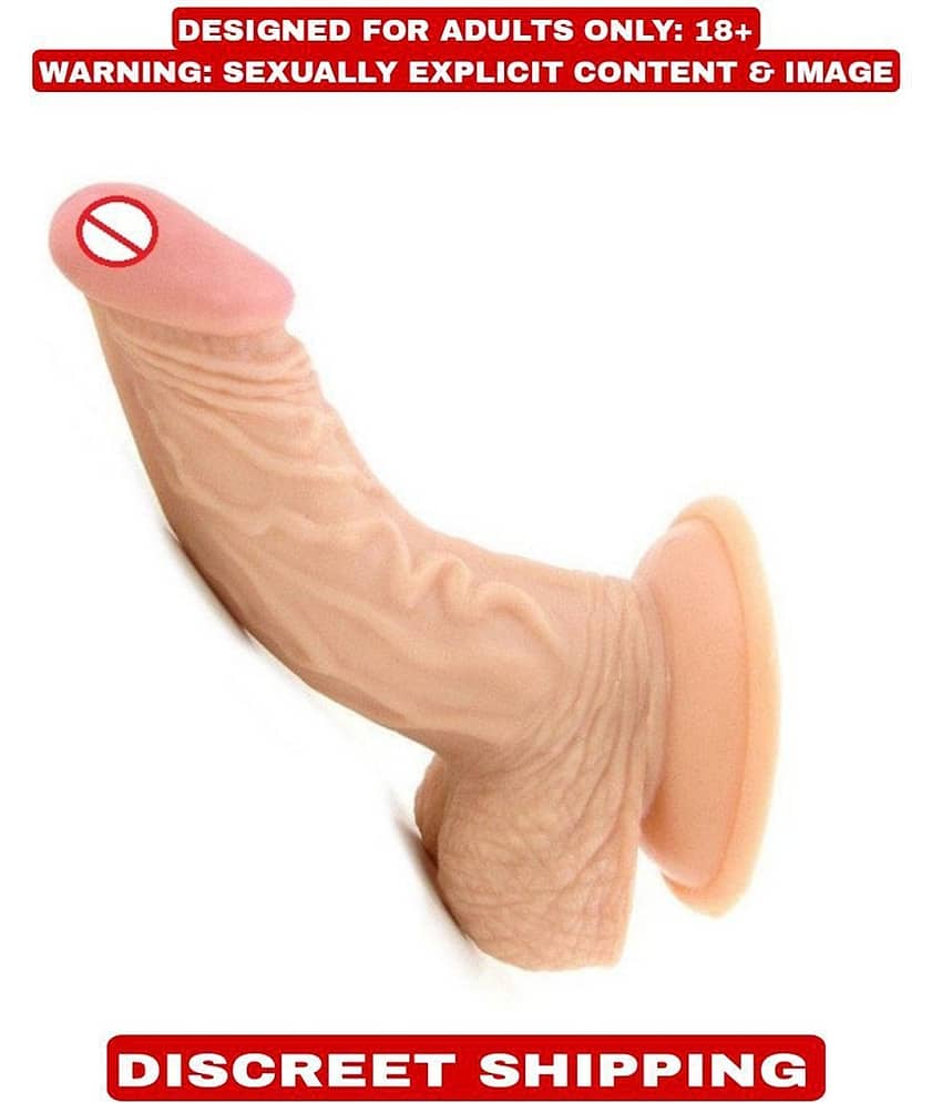 Sex Tantra - Silicone Bendable Dildo  PREMIUM QUALITY REALISTIC 5 INCH PINKHEAD CUR_VED STRONG SUCTION DILDO FOR WOMEN