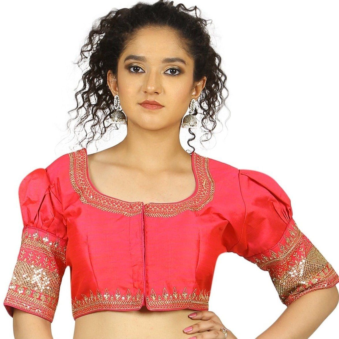 TheHangr Pink Raw Silk Blouse -  36