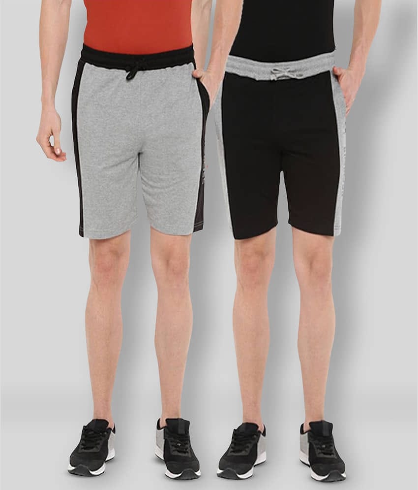 Dollar - Multi Cotton Blend Men's Shorts ( Pack of 2 )