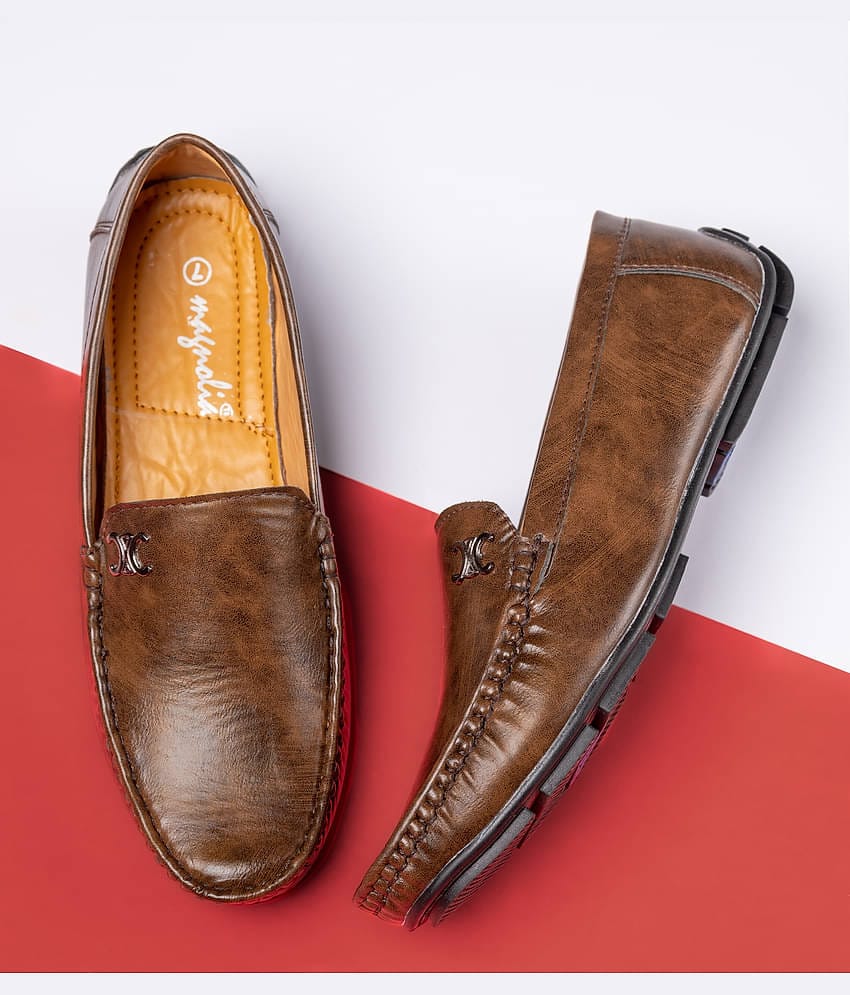 Magnolia Brown Men's Slip on