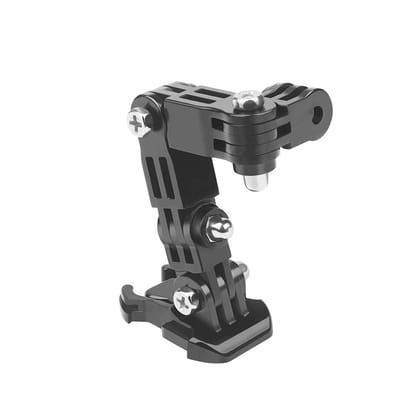 Action Pro 4-Way Adjustable Base Front Chin Mount for Full Face Helmet Compatible with GoPro Hero 13/12/11/10/9/8/7/6/5/4/3+/3, DJI Osmo Action, Insta360, SJCAM & YI Action Cameras 4 Way Mount