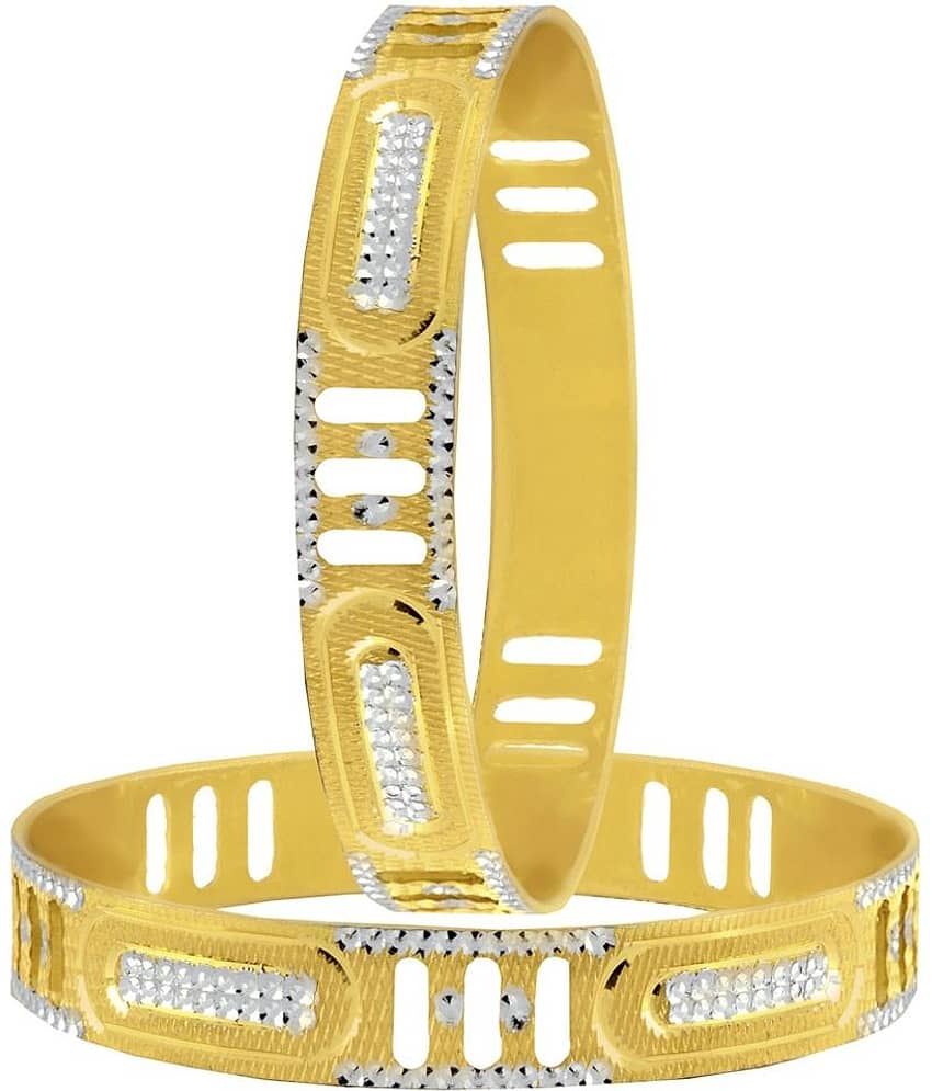 The Jewelbox Golden Bangle - Set of 2