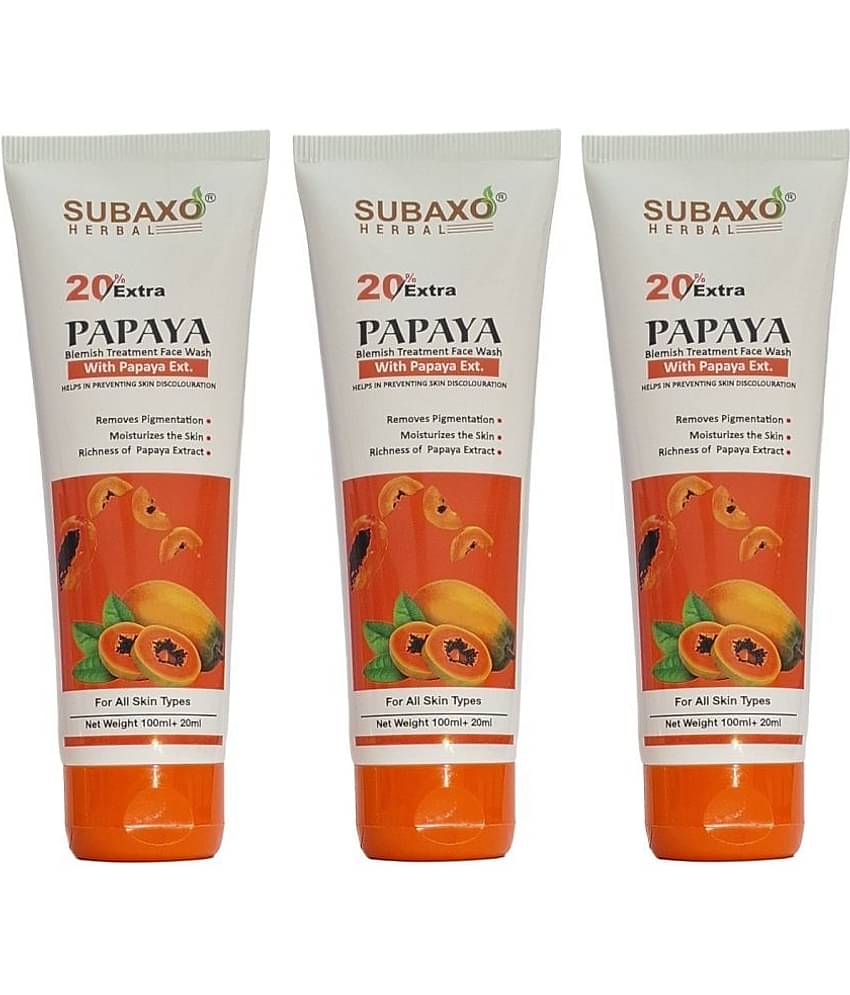 Subaxo - Acne or Blemishes Removal Face Wash For Normal Skin ( Pack of 3 )