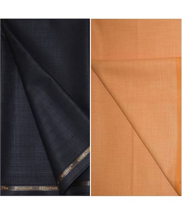 KUNDAN SULZ GWALIOR Multi Cotton Blend Unstitched Shirts & Trousers ( 1 Pant & 1 Shirt Piece )