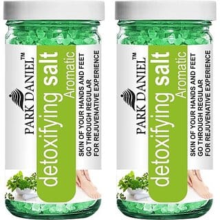 PARK DANIEL Premium Aromatic Bath Salt - For Radiant &amp; Clean Skin- Pedicure &amp; Manicure Salt Combo Pack Of 2 Jars of 200 gms(400 gms) (400 g)