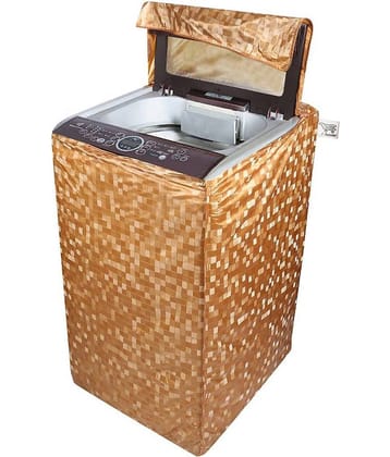 E-Retailer Orange Square Design Top Load Washing Machine Cover