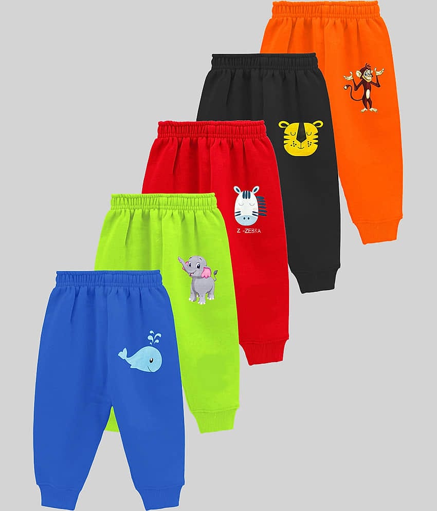 Kuchipoo Pack of 5 Boys Cotton Blend Trackpant ( Multicolor 2 )