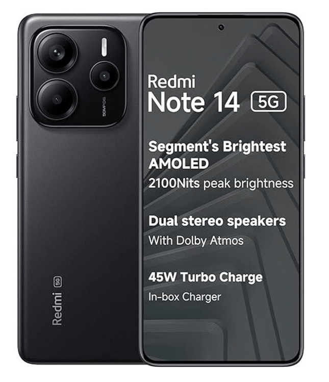 Redmi Note 14 5G Titan Black (8GB RAM 256GB ROM)