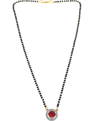 PUJVI - Red Mangalsutra ( Pack of 1 )