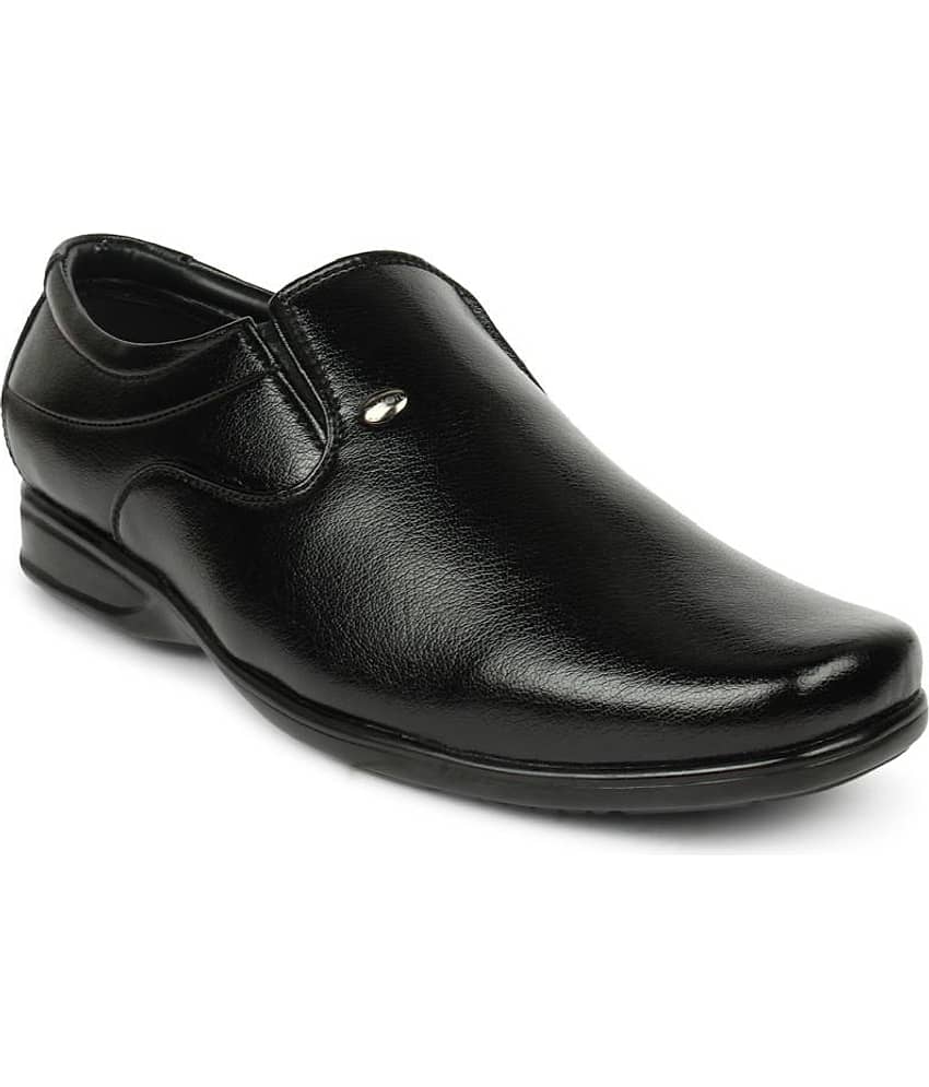 Action - Black Men's Slip On Formal Shoes