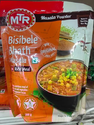 Mtr bisibele bhat masala