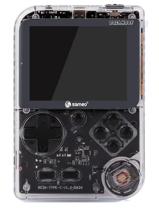 Sameo Handheld Video Game Console, Dreamboy Retro Mini Game with 500 Classic Retro Game TV Compatible for Kids, Rechargeable 8 Bit Classic (Ice Crystal)