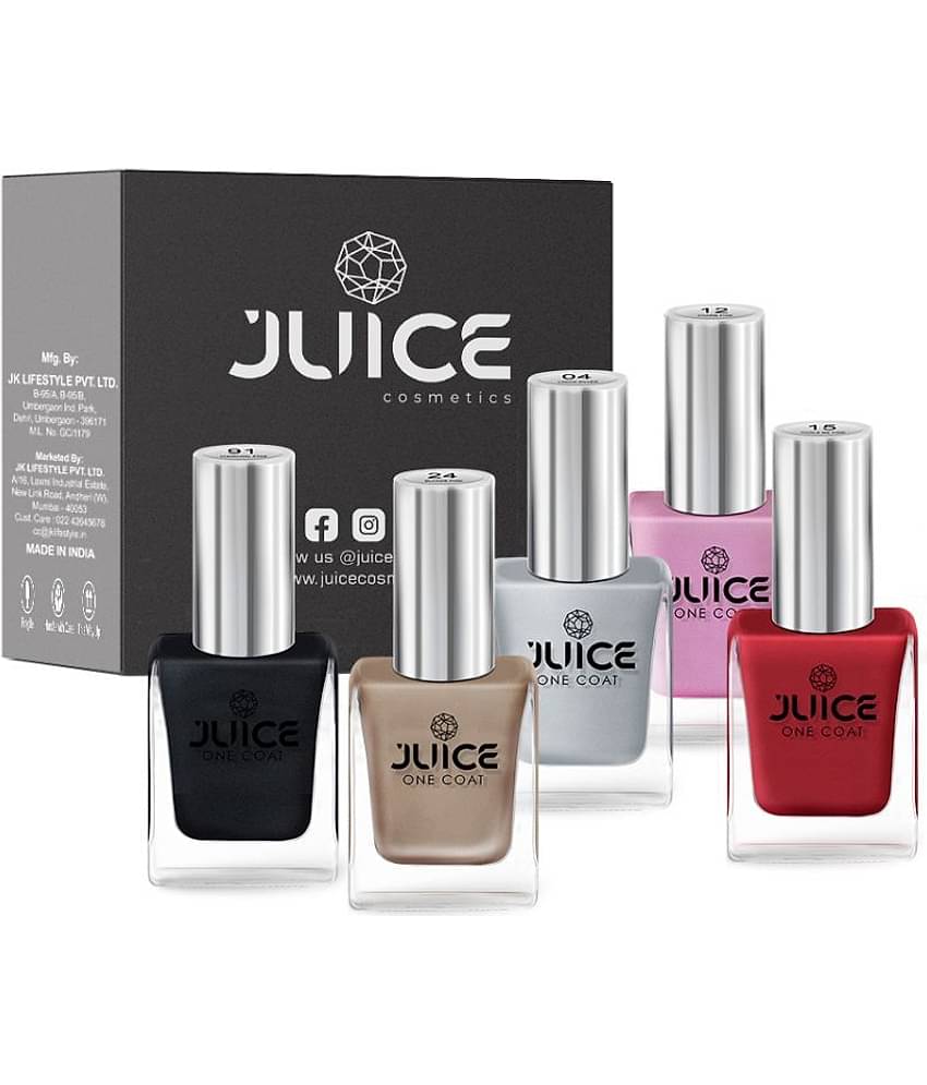 Juice - Nude Glossy Nail Polish ( Pack of 5 )