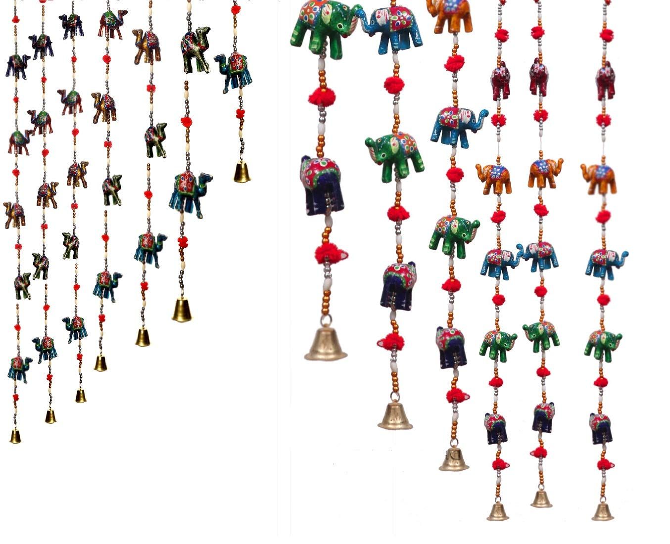 DreamKraft Paper Mache Door Hangings (96 cm, Multicolor)