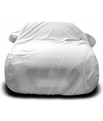 Autoretail Dust Proof Car Body Polyster Cover For Fiat punto Without Mirror Pocket Silver (Pack Of 1)