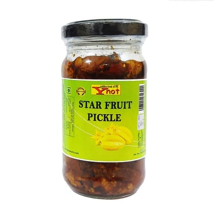 Y Not Star Fruit Pickle - 180 gm - One glass jar