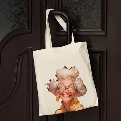 Trendy Office Tote Bag  Charismatic Aunty Design