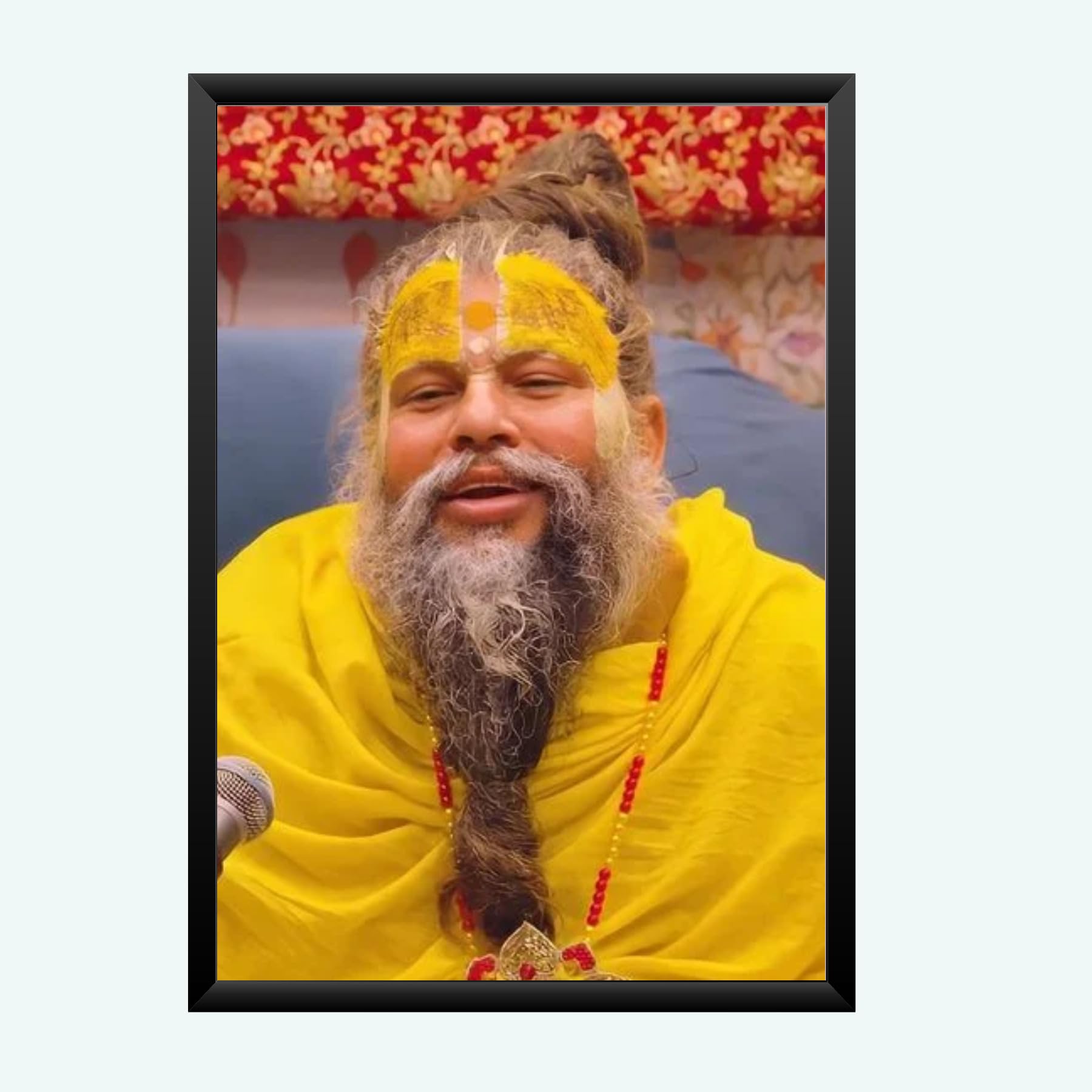 NOKKES Premanand Ji Maharaj Vrindavan Religious Photo frame 5X7 Inch Photo Frame_WEW53