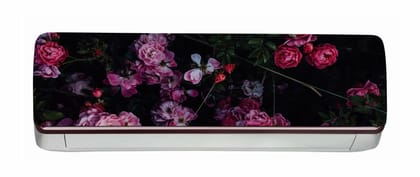 DreamKraft Flower AC Sticker (Multicolor PVC Vinyl, 30cm X 91cm)