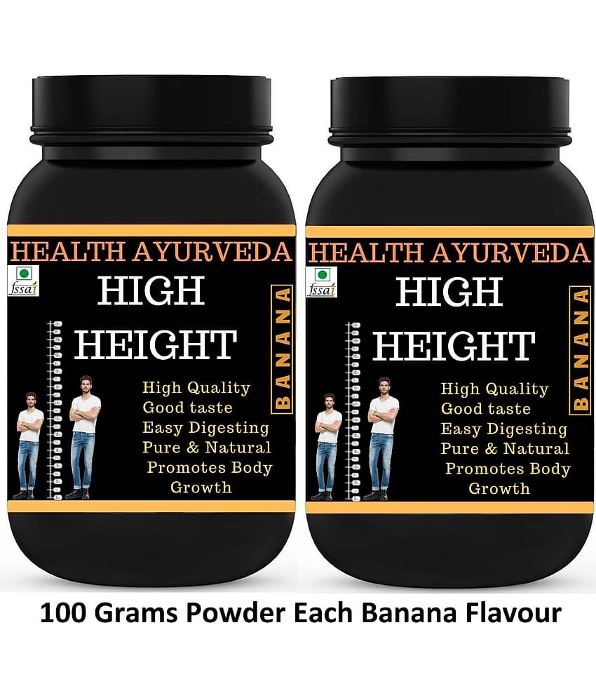 Health Ayurveda High Height | Height Increase Powder 200 Gm Pack of 2