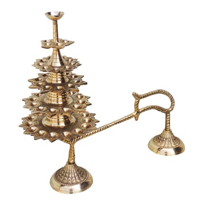 Brass Ganga Arti 51 Bati Small (FMAS447 K)