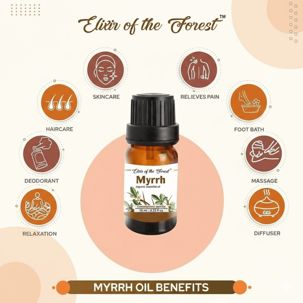 Elixir of the Forest Myrrh Oil | 10 ml | Face & Scar Care | Travel-Friendly Skincare Ritual