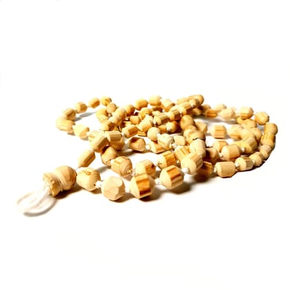 MAYAPURI Tulsi Japa Mala 108 + 1 Beads Original for Daily Mantra Jaap and Meditation, Wooden Knotted Jap Mala, Chanting Beads Size; Small to Big, Mala Length: 64 inches (Pack of 1)