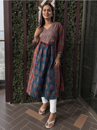 Boho Chic Rustic Kurti-XXL