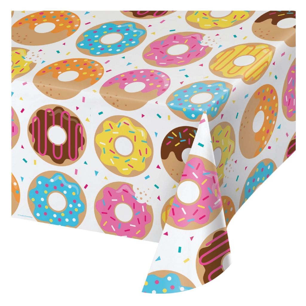 Wanna Party Donut Time Pl. Tablecover 54 x 102" - Party and Festive Needs | Buy online on ZillyBuy