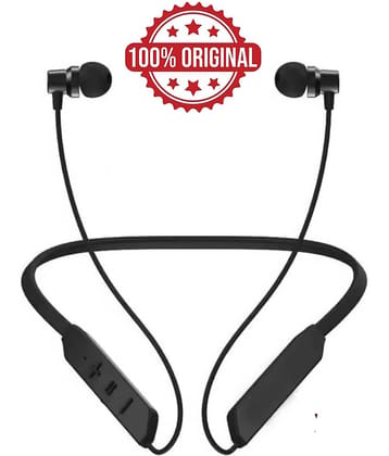 XYBEL In-the-ear Bluetooth Headset, Bluetooth Neckband, Powerful Bass with Upto 30h Talktime-Black