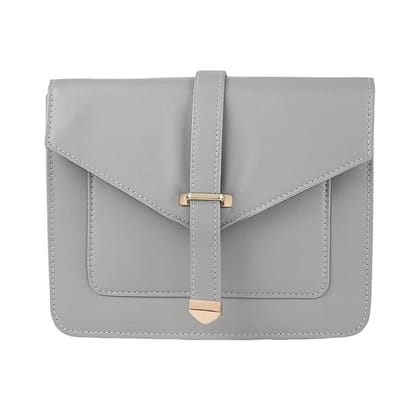 Stylish trendy Grey Solid Sling Bag