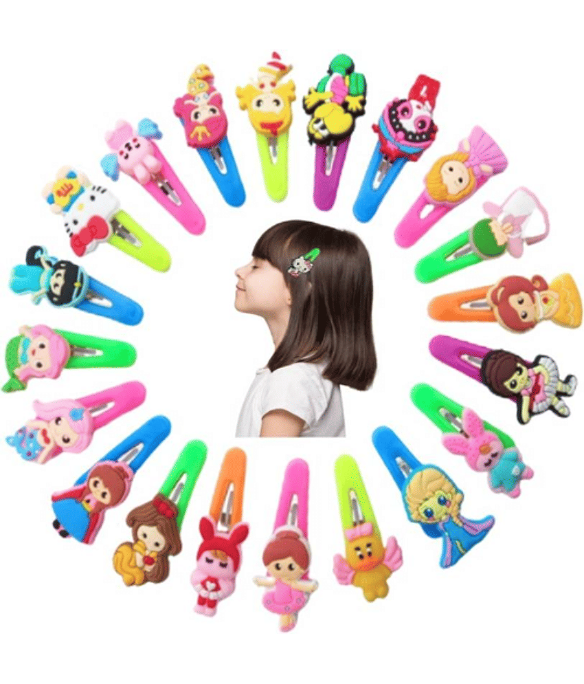 20 Pcs tik tik hair clips for girls kids